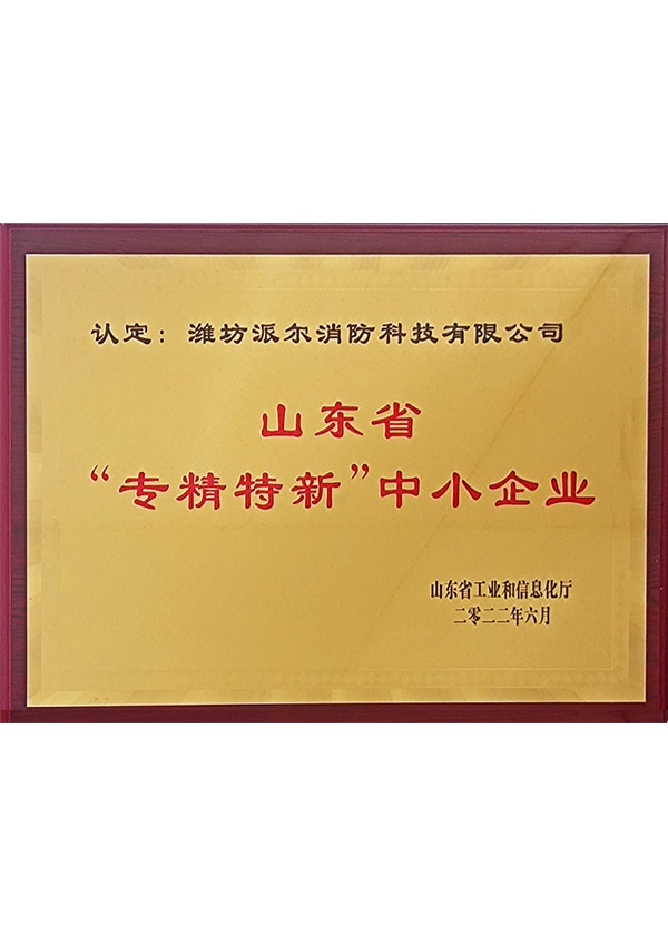 山東省專精特新中小企業(yè)